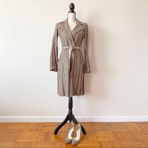 NWOT Gorgeous Nickel Trench Coat Jimmy Choo Heels